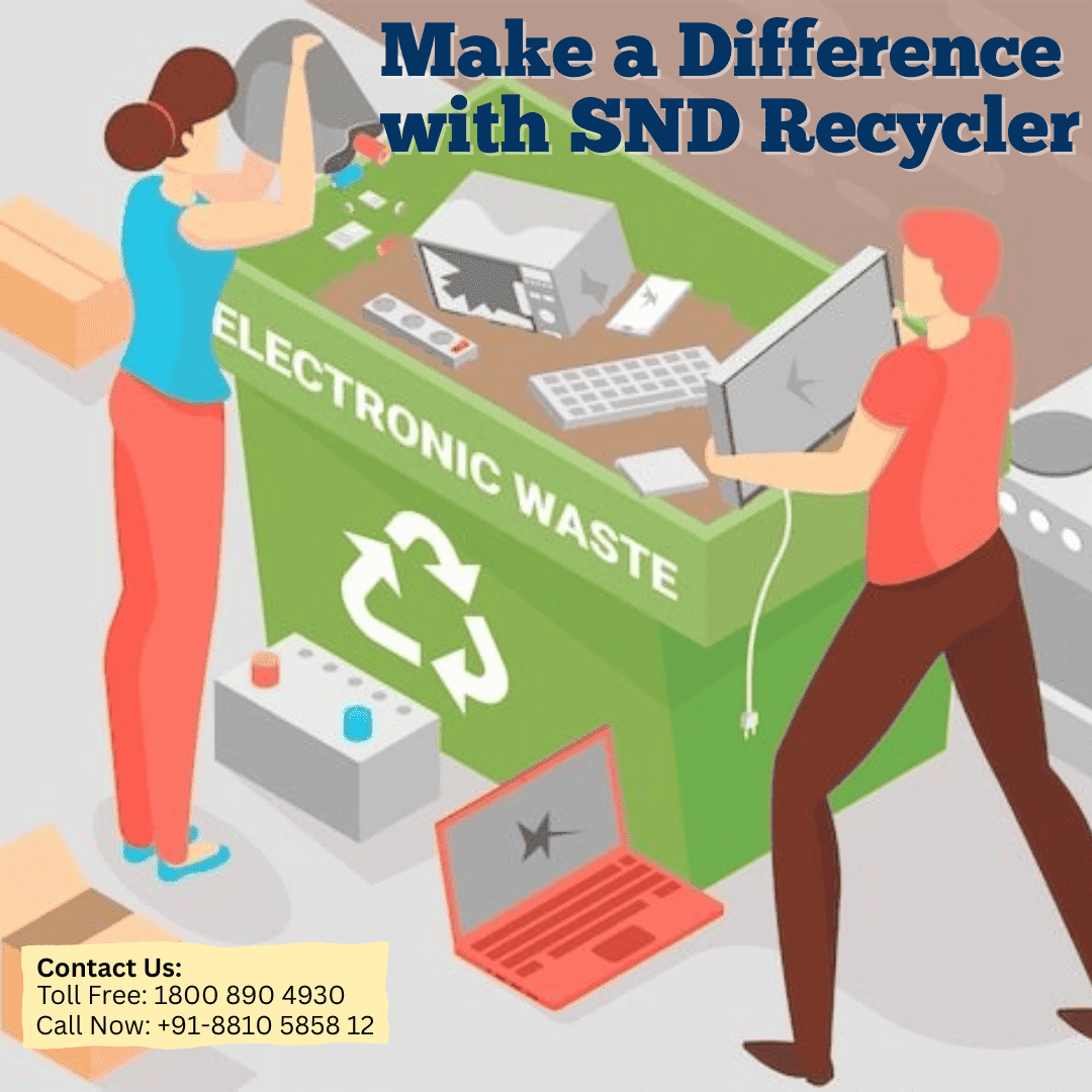 Certified e-waste disposal process at SND Recycler